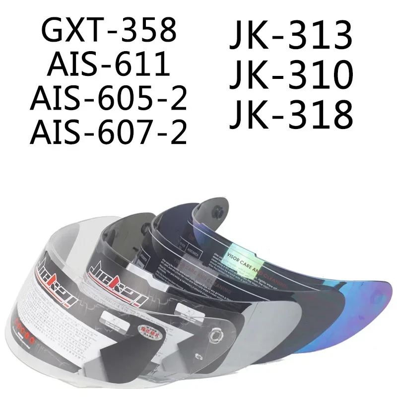 GXT/AIS/Jiekai Helmet Lens Mask Sunscreen Visor 313-310-300-611-358 Windshield Accessory Casco Para Moto