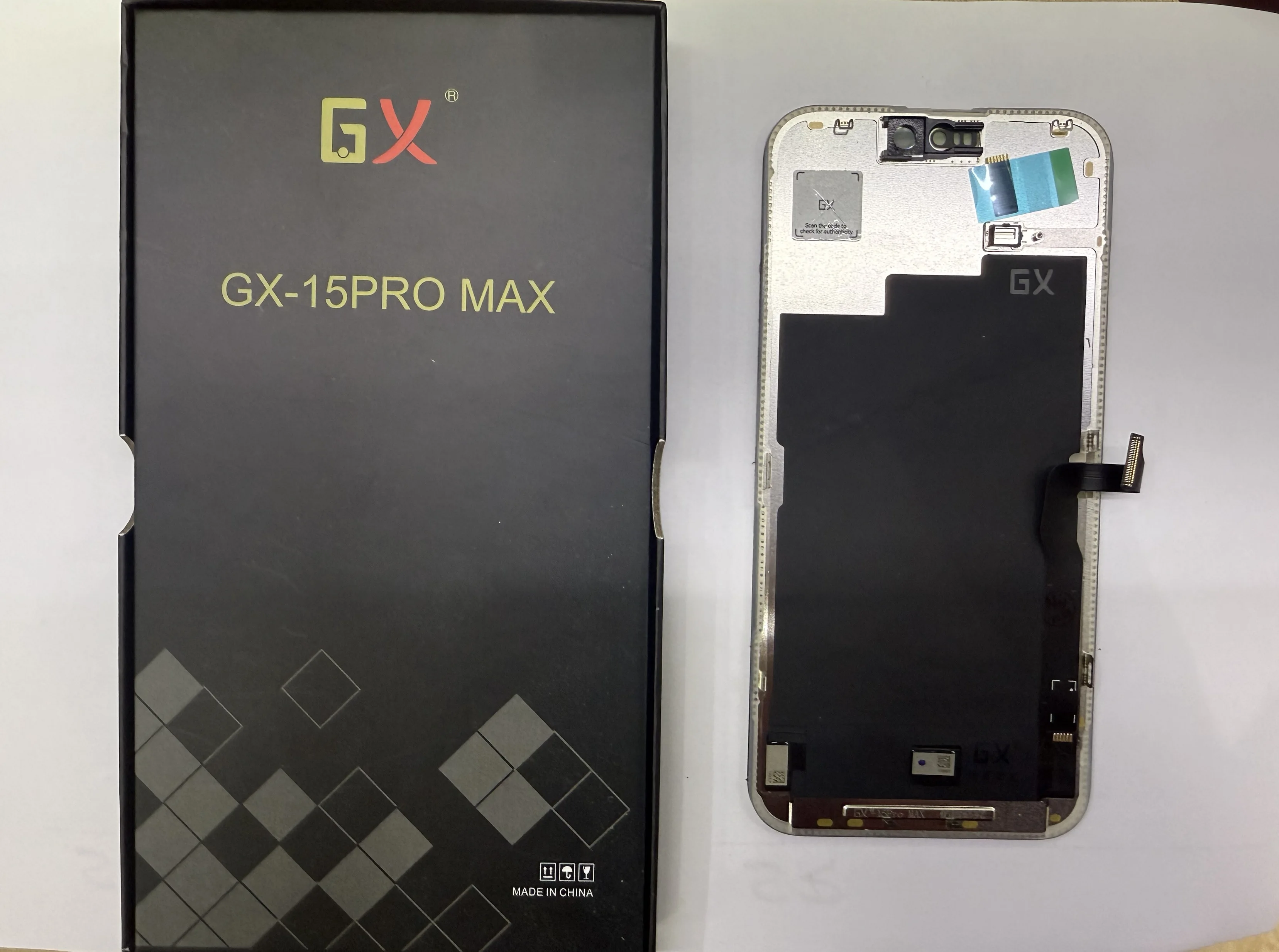 GX 100% OLED Scherm voor iPhone 13 14 15 15Pro 16Pro Max Display True Tone met 3D Touch Scherm voor iPhone Vervanging met Gereedschap