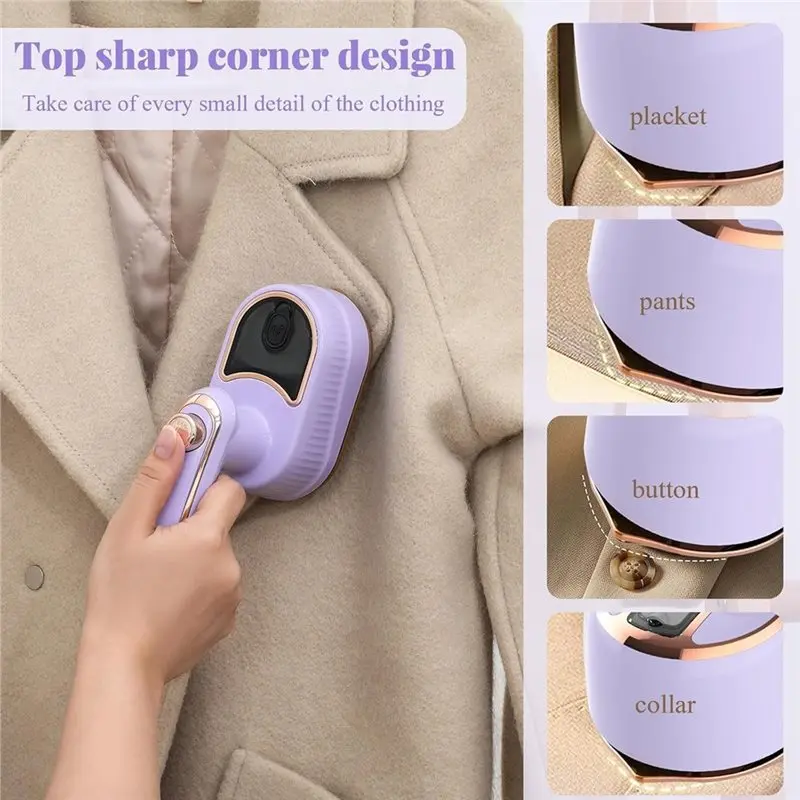 LITE-For Home& Garden Mini Handheld Iron Portable, Travel Garment Steamer,Supports Dry And Wet Ironing For Clothes US US Plug