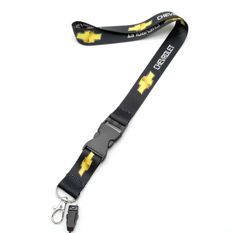 Car Logo Neck Hanging Strap Employee\'s Card Lanyard Keychain for Chevrolet Captiva Malibu Sail Aveo Tracker Cruze Holden Equinox