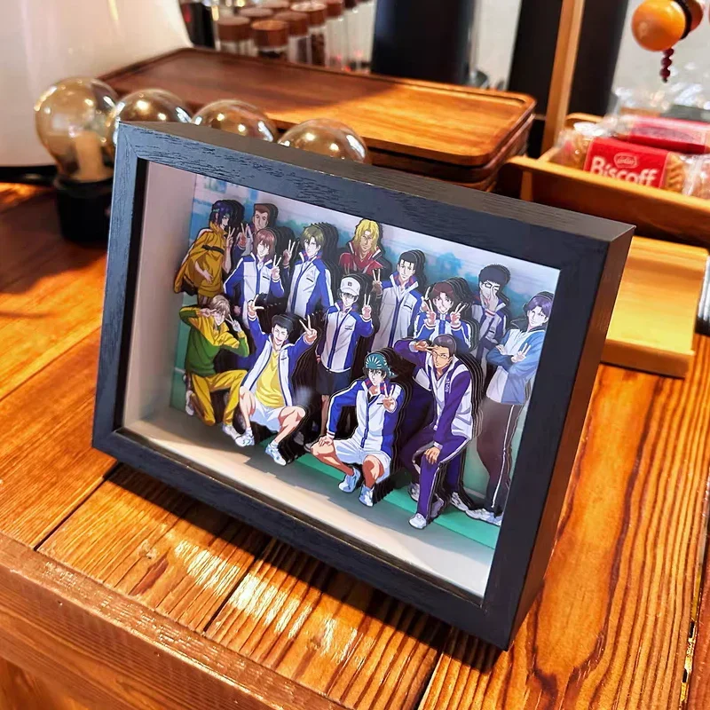 لوحة فنية ثلاثية الأبعاد مصنوعة يدويًا، مجموعة شخصيات كرتونية، منتج زخرفي، هدية للمعجبين