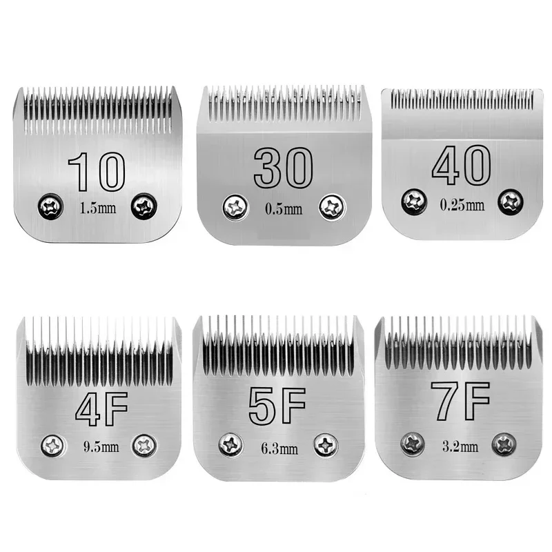 10,30,40,3F,4F,5F,7F Professional Pet Clipper Replacement Blade For Andis AG AG2 AGC AGC2 MBG Series Animal Clipper and Oster A5