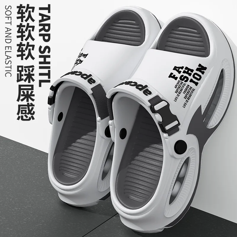 Men Fashion Sport Slippers Indoor Outdoor Sandals Beach Flip Flop Thick Sole Male Slides Summer Non-Slip Men Shower Slippers image 2
