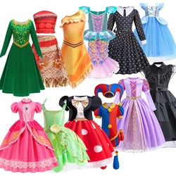 Purim Princess Cosplay Dress Elsa Ghost Bride Witch Bell Alice Moana Fiona Rapunzel Costume Girl Clothes