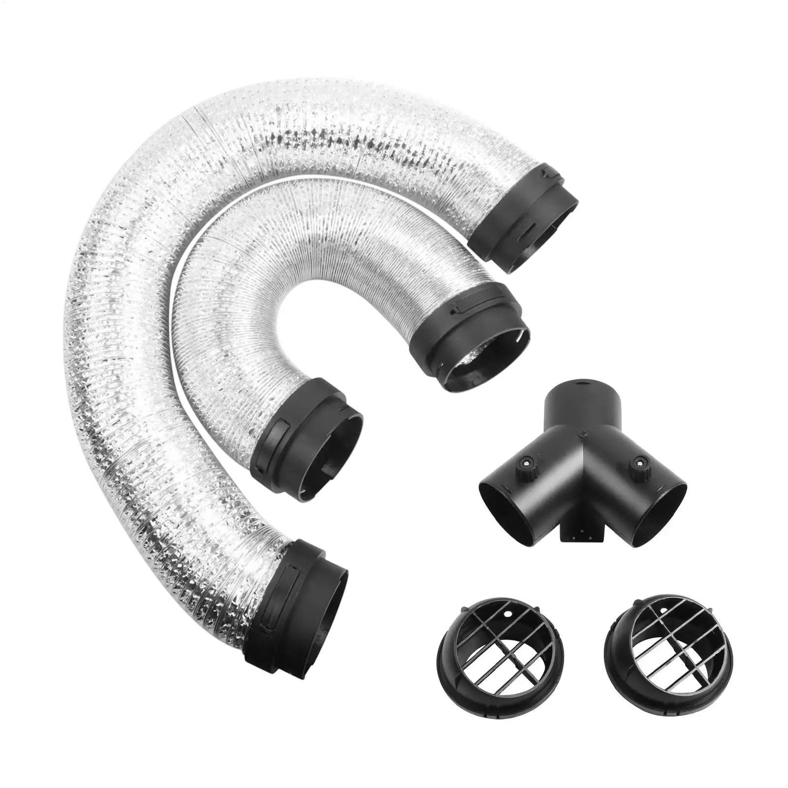 

Dryer Hose Vent Y-Shaped Heater Ducting Pipe Heater Exhaust Hose For RV Van Trailer Truck HVAC Camper Garage Workshop Outdoor