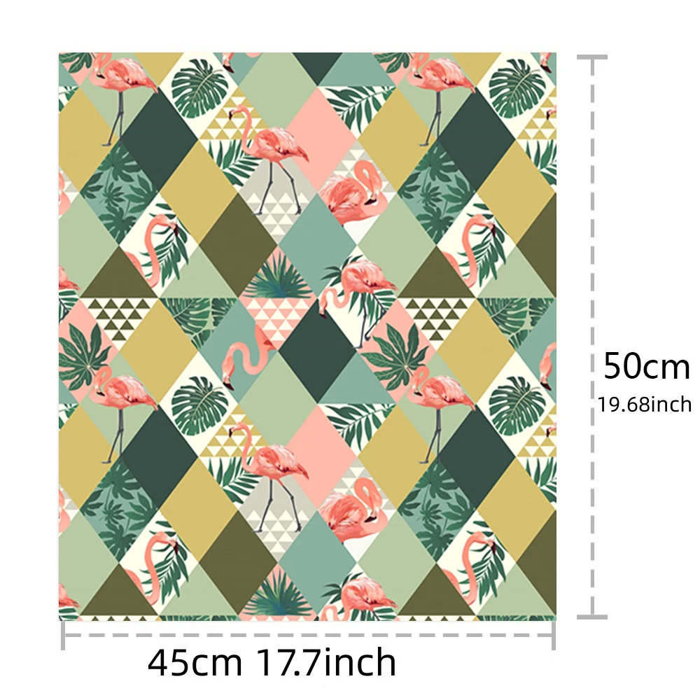 50*45cm Flamingo Polyester Cotton Precut Quilting Fabric Squares Sheets For Sewing Quilting Crafting Hand Sewing DIY Doll Fabric