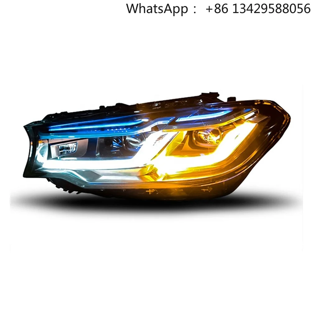 

Пара фар нет необходимости замены версии бампера Plug Play для BMX 5Series G30 G38 Обновление лазерного двойного синего переднего света