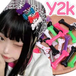 1/10pcs Y2K Dog Bone Hairpin Women Punk Trendy Side Bang Duck Clip Funny Hairpin Lovely Barrettes Styling Tools Accessories