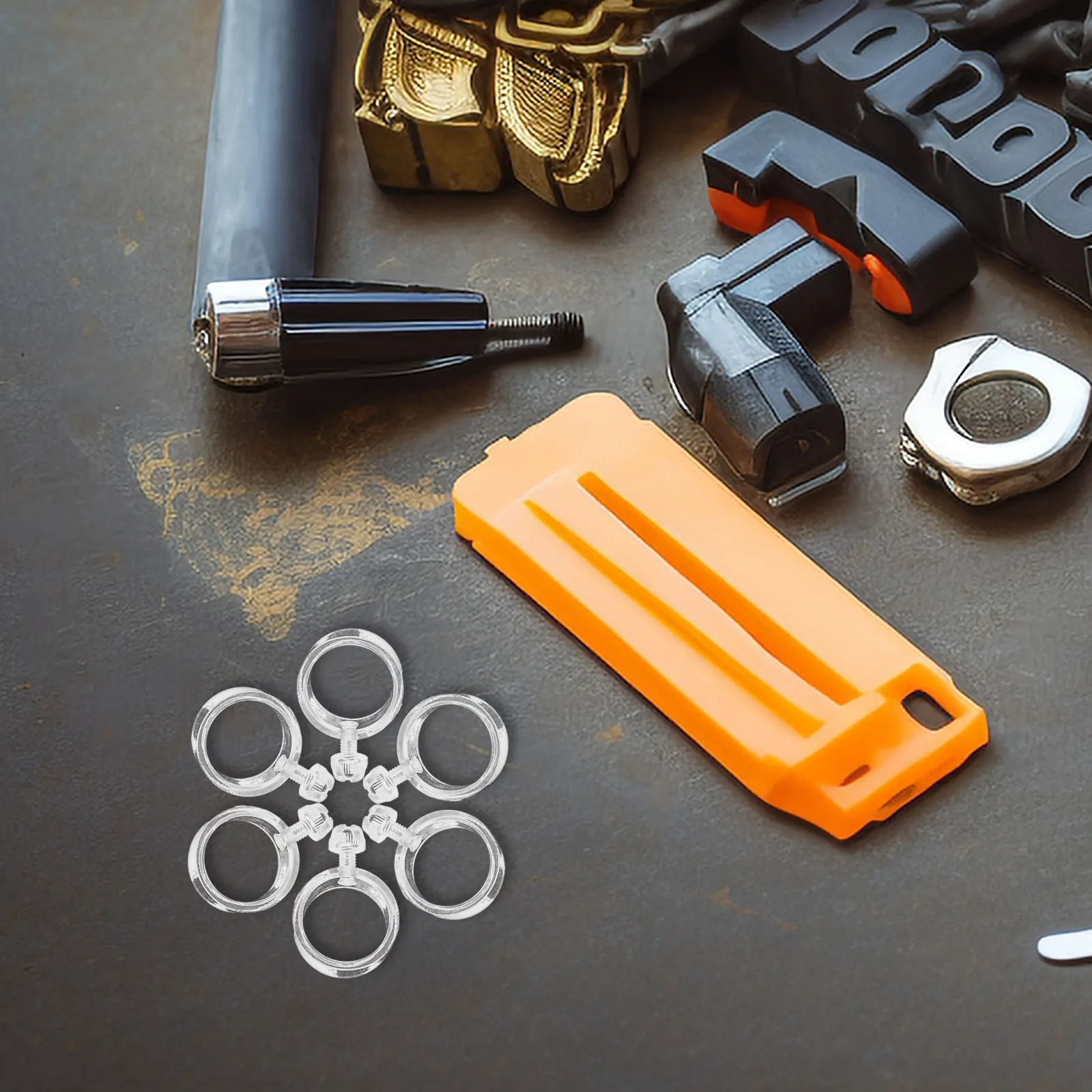 6Pcs Flagpole Carabiner Clips Plastic Flag Retainer Rings for Outdoor Flags Garden Yacht Boat Flagpole Fasteners Easy Clean