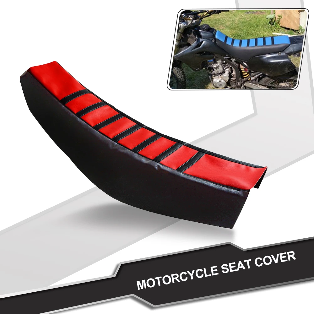 Motorcycle Ribbed Rubber Gripper Soft Seat Cover For Honda XR650R 2000-2006 XR650 650R 2005 XR 650 R 2004 03 Dirt Bike Motocross