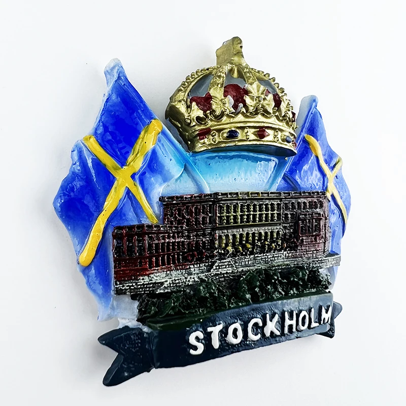 Sweden Fridge Magnets Stockholm Travelling Souvenirs Fridge Stickers Home Decor Wedding Gifts Message Board Magnetic Stickers