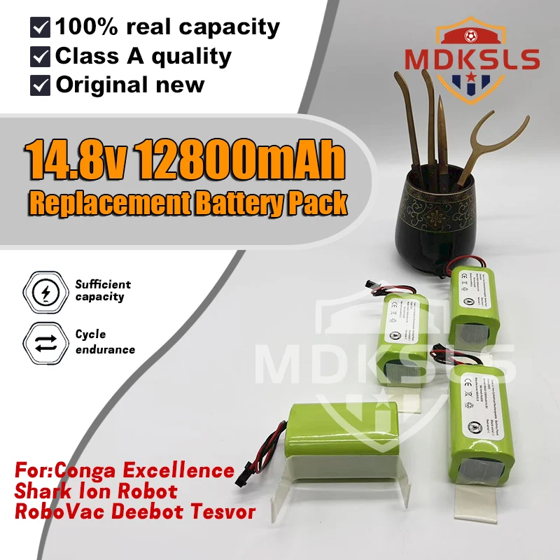 

Original 14.8V 128000mAh Replacement Battery for Conga Excellent 990 1090 1790 1990 Deebot N79S N79 DN622 Robovac 11 Tesvor X500
