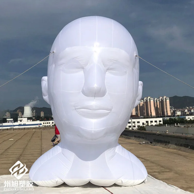 

Inflatable human heads with blowers, outdoor shopping mall, square and music festival event decoration props