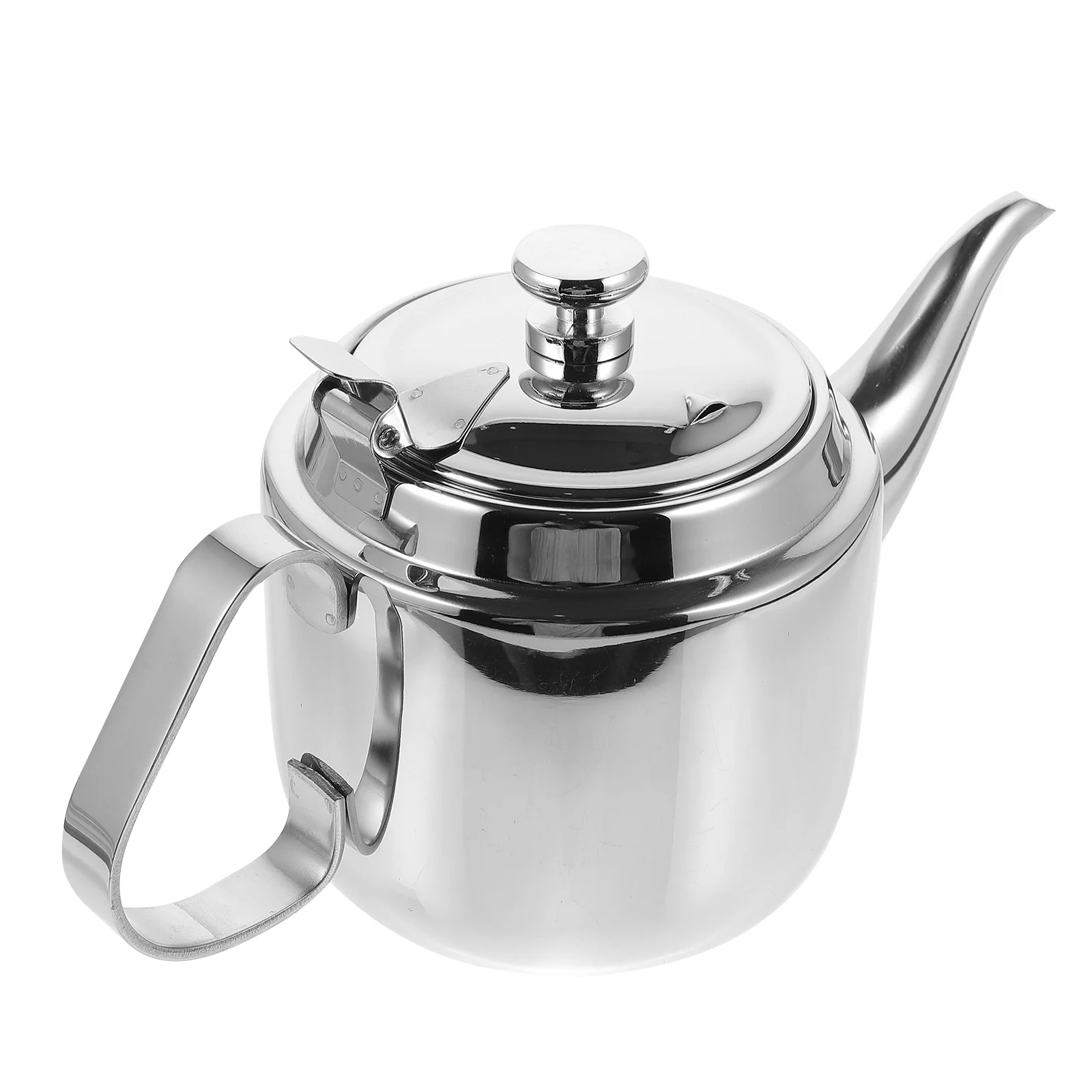 

1pc Thickened Stainless Steel Tea Kettle Large Capacity Strainer Kettle For Kitchen Office Restaurant Drainer Tea Holder