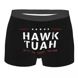 Men's Hawk Tuah Spit On That Thang Underwear Funny Meme Novelty Boxer Briefs Shorts Panties Homme Polyester Underpants