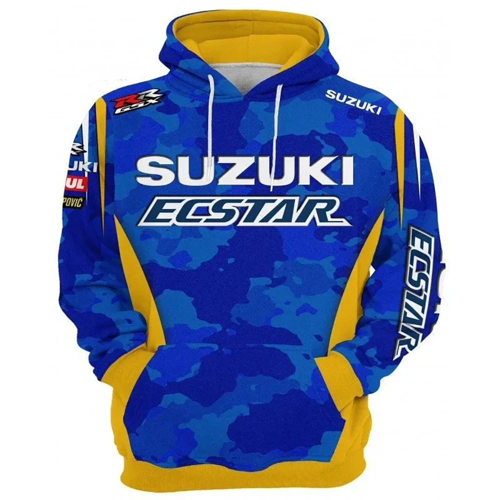 

Новая толстовка с 3D принтом логотипа Suzuki R для мотоциклистов, спортивная мужская осенне-зимняя теплая пуловер с длинными рукавами для отдыха