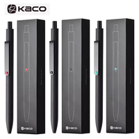 KACO MIDOT Gel Ink Pens 0.5mm Black Ink 800 Writing Length Signature Canetas Metal Pen Clip Design Quick Dry Premium Elegant Pen