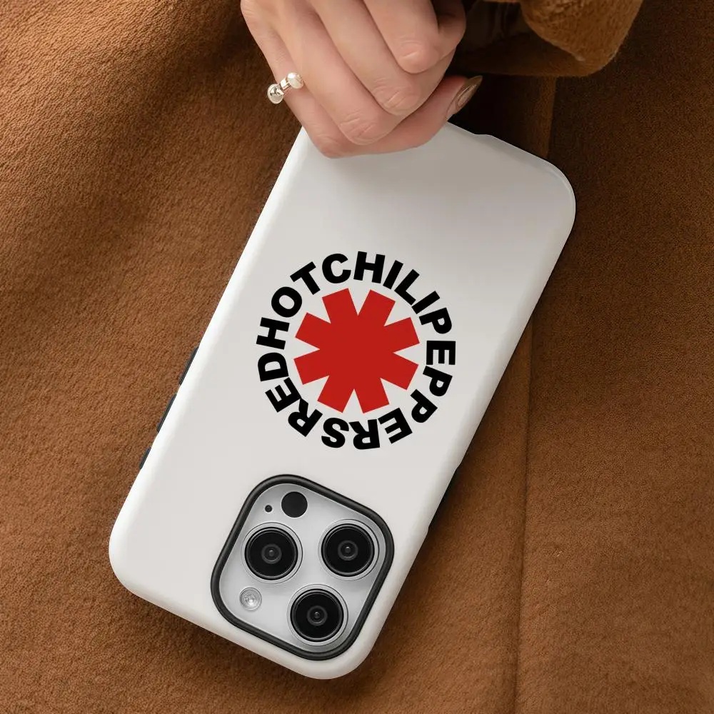 Picture 3: Reds Hot Chilis Peppers RHCP Phone Case For iPhone 17 16 15 14 13 12 Pro Max Plus Glossy Double-Layer Liquid Hard Shell