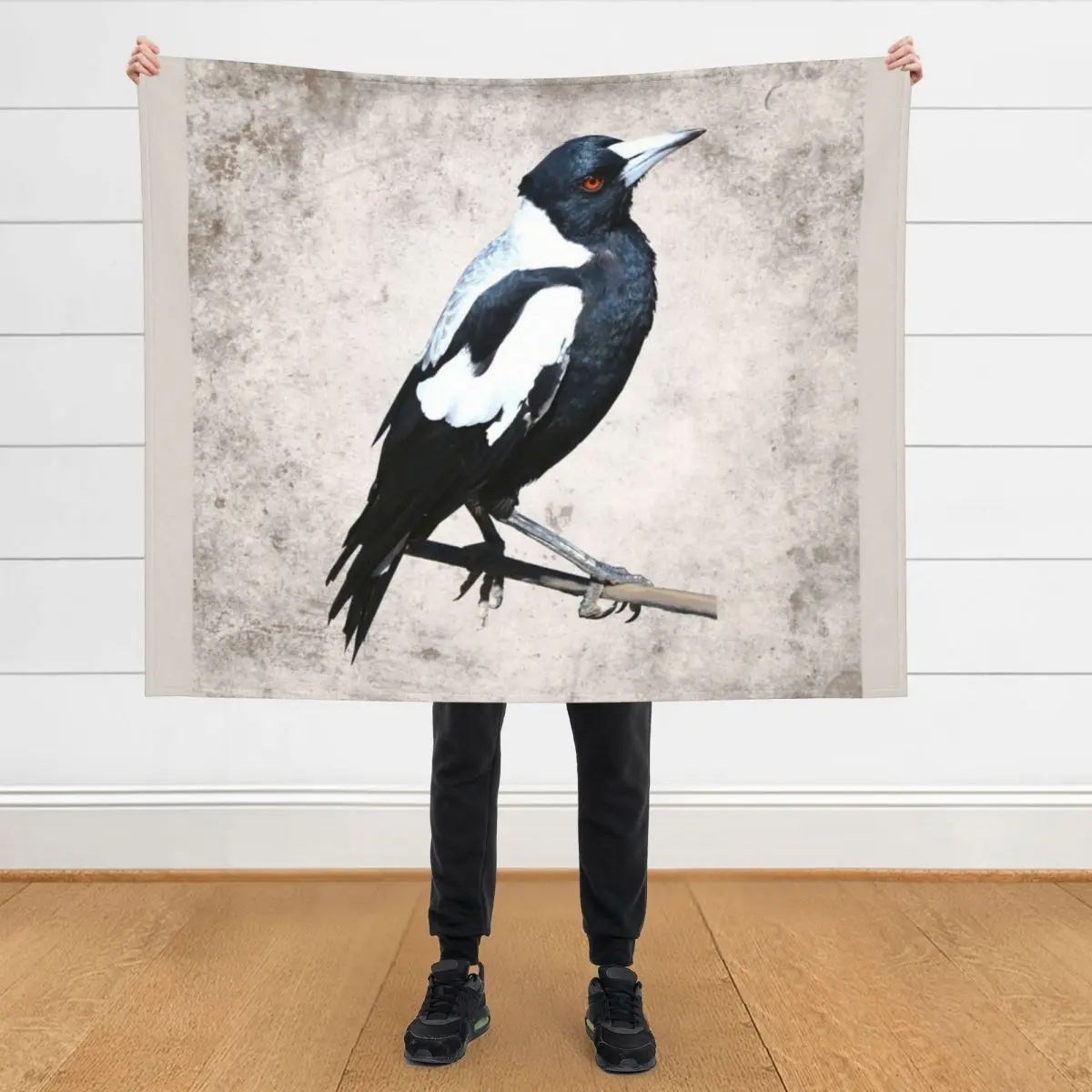 

Australian Magpie Throw Blanket Retros Bed covers Beautifuls for sofa Blankets