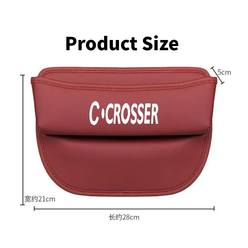 รถที่นั่งOrganizerหนังรอยแยกกล่องเก็บสําหรับCitroen C-Crosserอุปกรณ์เสริมอัตโนมัติ