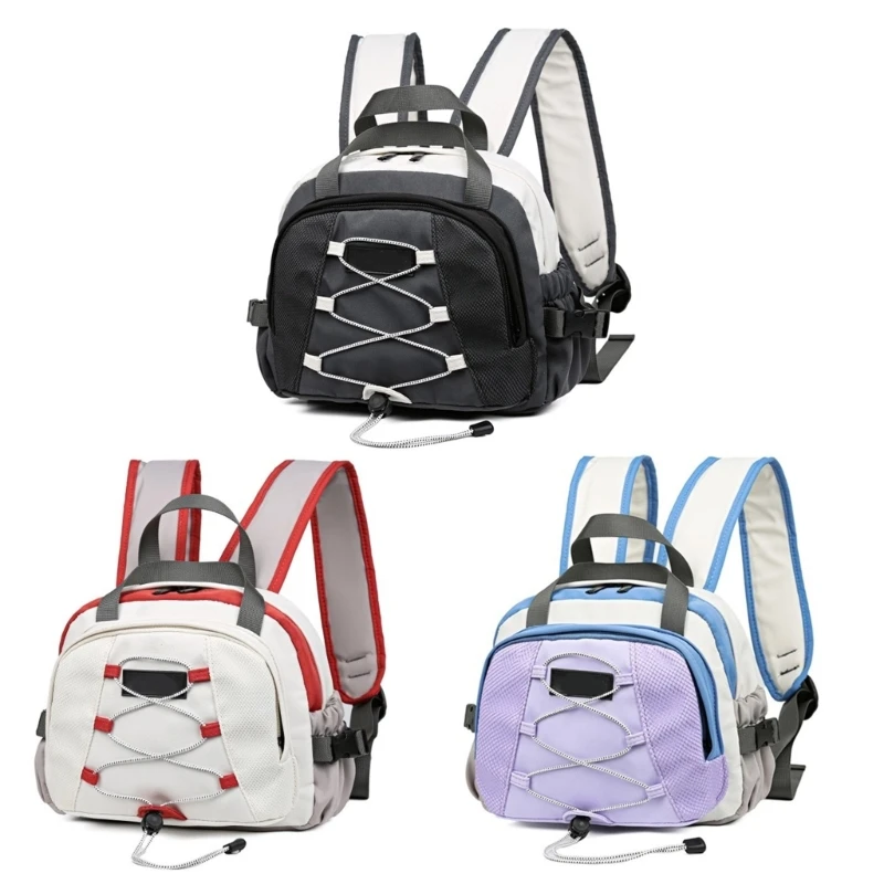 Mochila nailon informal para adolescentes, bolso hombro pequeño para viajes escolares y compras