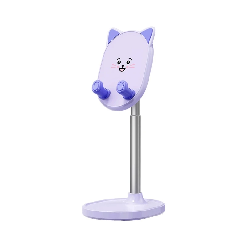 Video Call Phone Stand Adjustable Desktop Device Holder with Tilts Support for Handsfree Use and Content Viewing