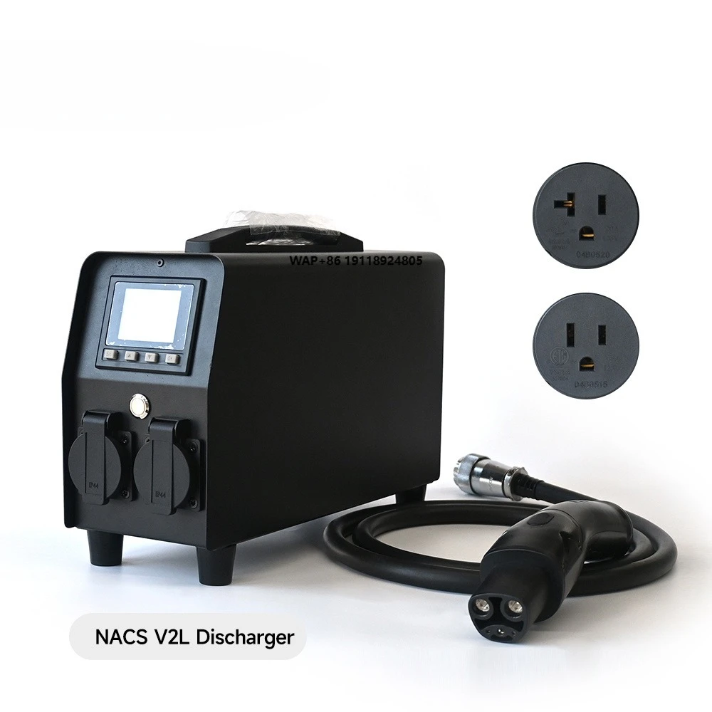 3.3KW Portable EV Charger Station for V2L Outdoor Discharger New Inverter Technology