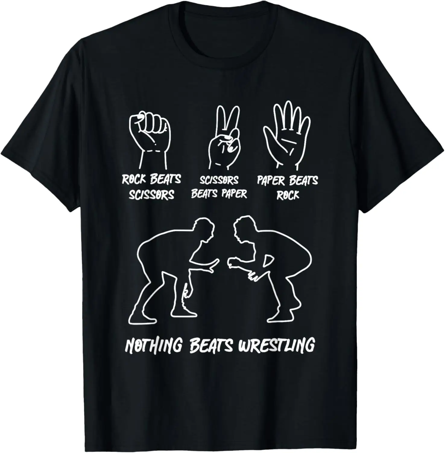 

Футболка Wrestling Rock Paper Scissors США Nothing Beats Wrestling