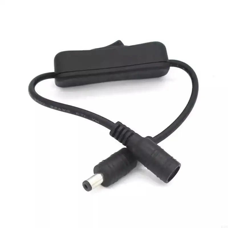 E1PF DC5521 Power Cable Female to Male Connectors Wire 1 to 2/3/4/5 Splitter Cord