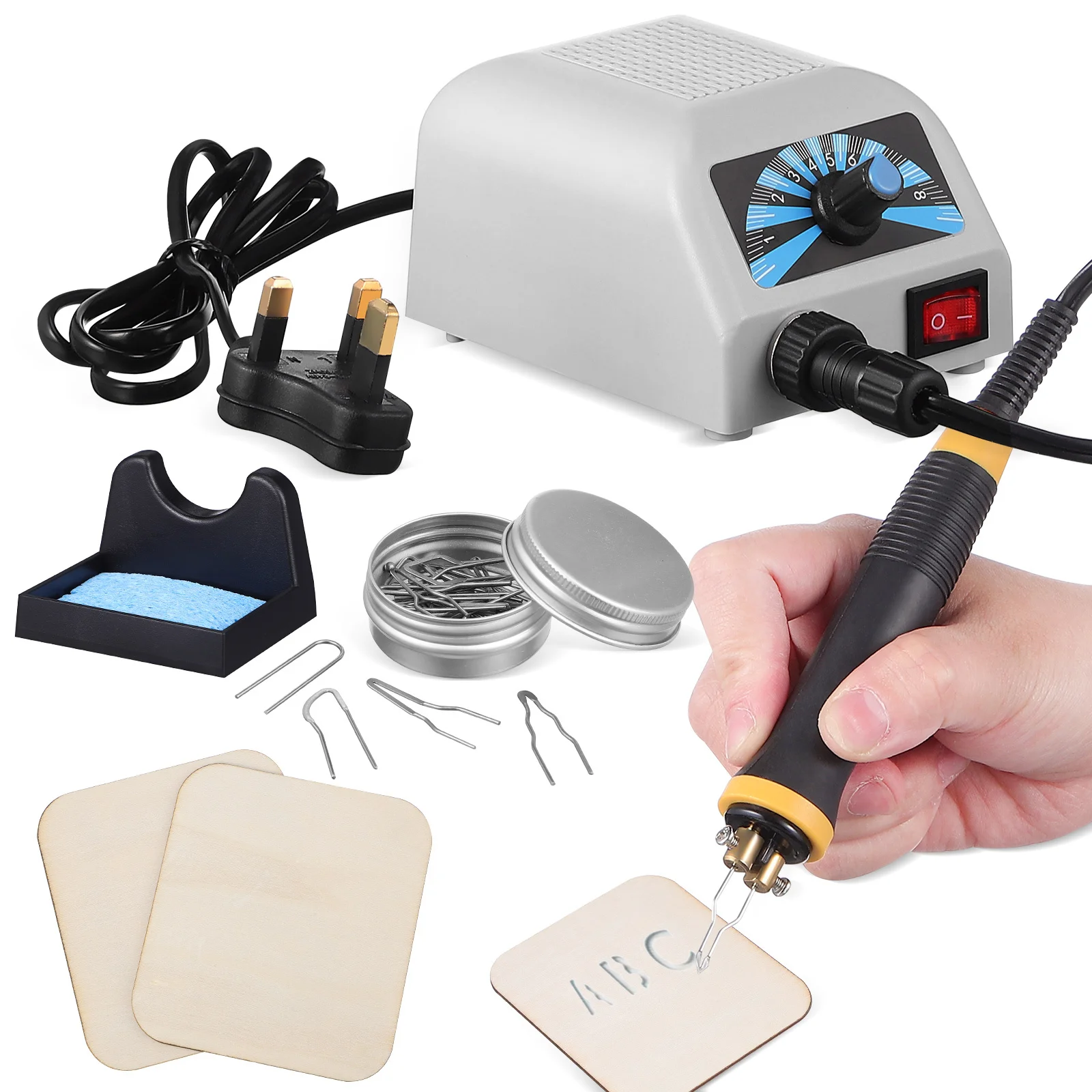 

Professional Pyrography Wood Burner Pen Precision Engraving Embossing DIY Art Kit for Wood Paper Engraving Tool Set