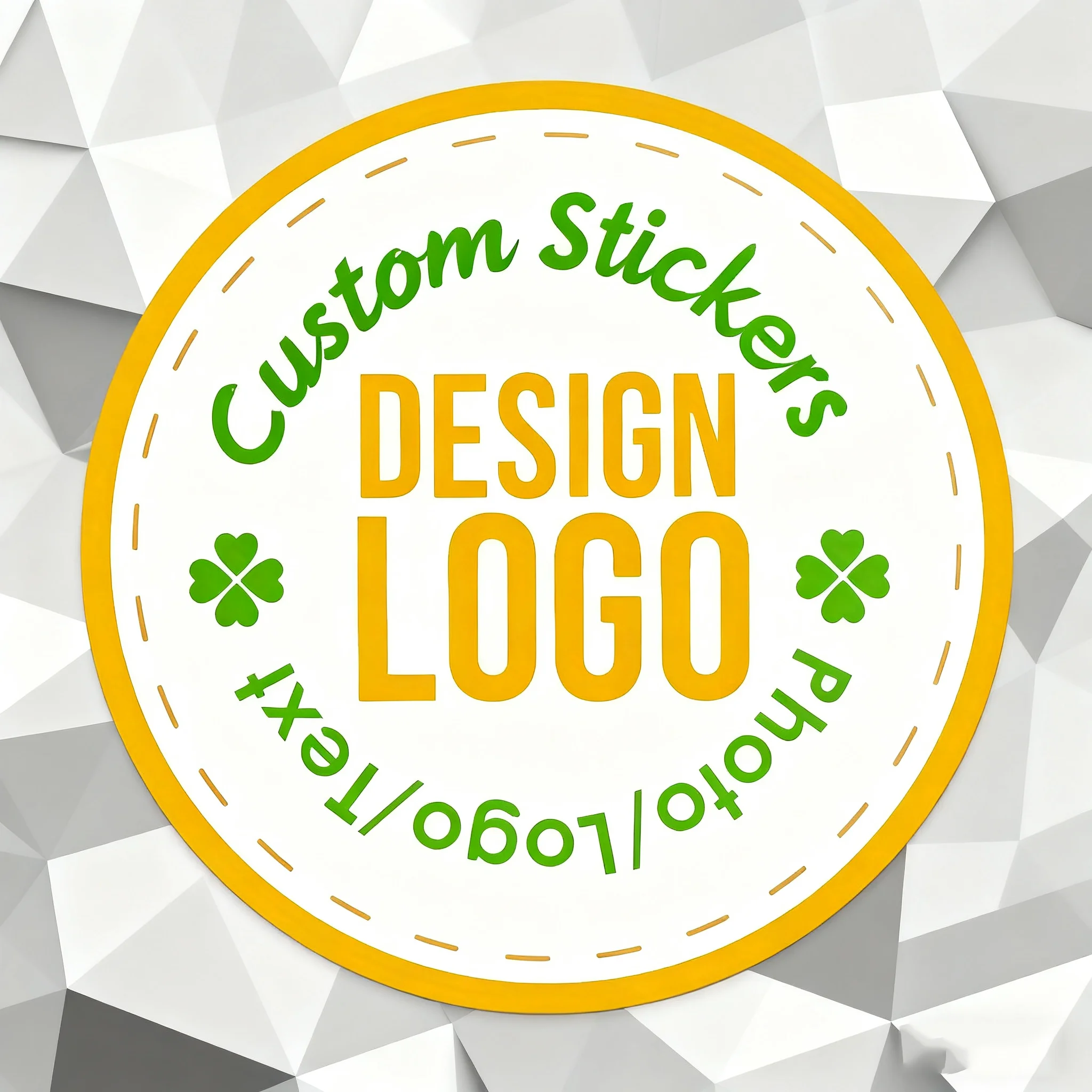 

Personalized Vinyl Stickers 500PCS - Custom Waterproof Decals for Wedding, Birthday Party Favors & Gift Packaging | Your Design