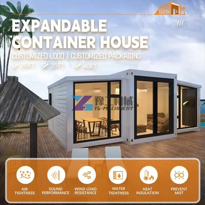Container Homes 40ft Luxury House Container House Expandable Container House for Sale Cabin Expandable Granny Flat Prefab Home