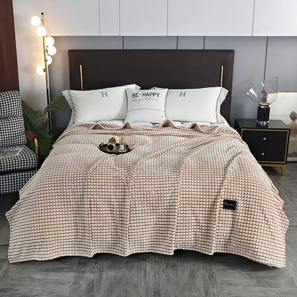 Plush Throw Blanket Luxurious Plush Blanket Cozy Double-sided Coral Plush Flannel Blanket for Home for Office for Ultimate