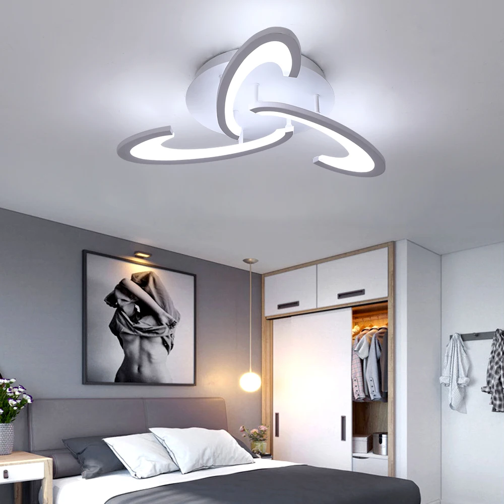 Moderne Decke Lampe Acryl Led Kronleuchter Wohnkultur RC Dimmen Plafond Anhänger Leuchte Wohnzimmer Esszimmer Schlafzimmer Glanz – Detail 11
