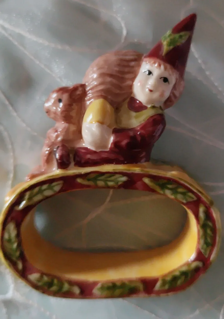 

German bells, napkin buckles, ornaments