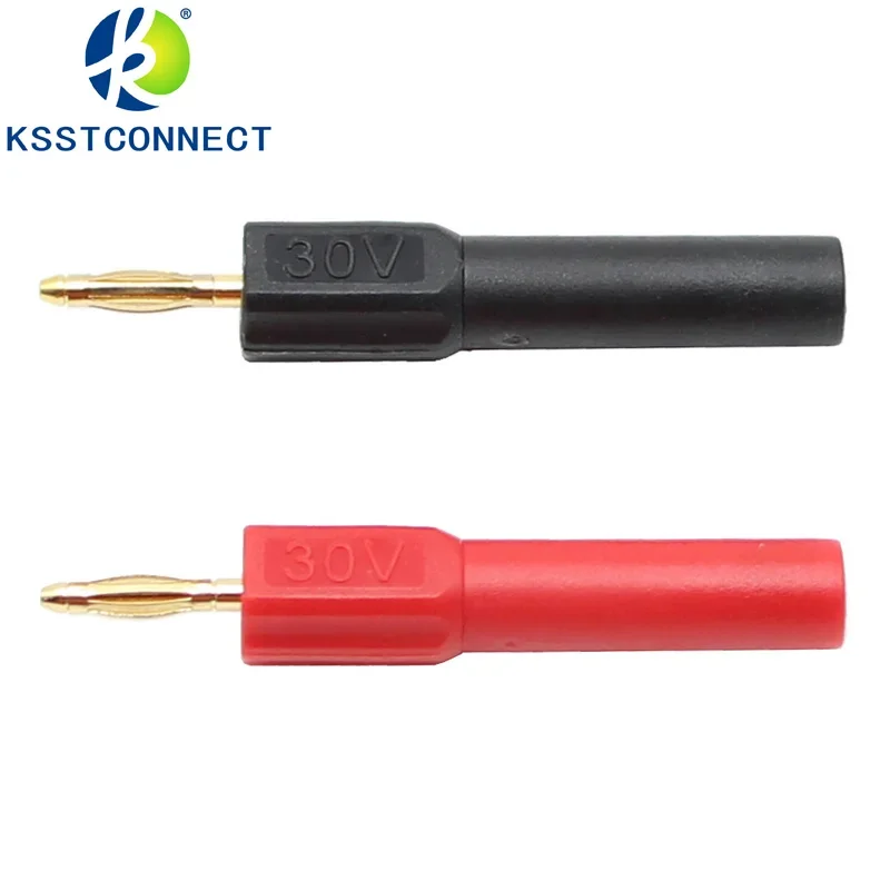 10pcs 4mm Banana shrouded to 4mm 2mm Y Type unshrouded plug female / male converters Adapter connecting plug