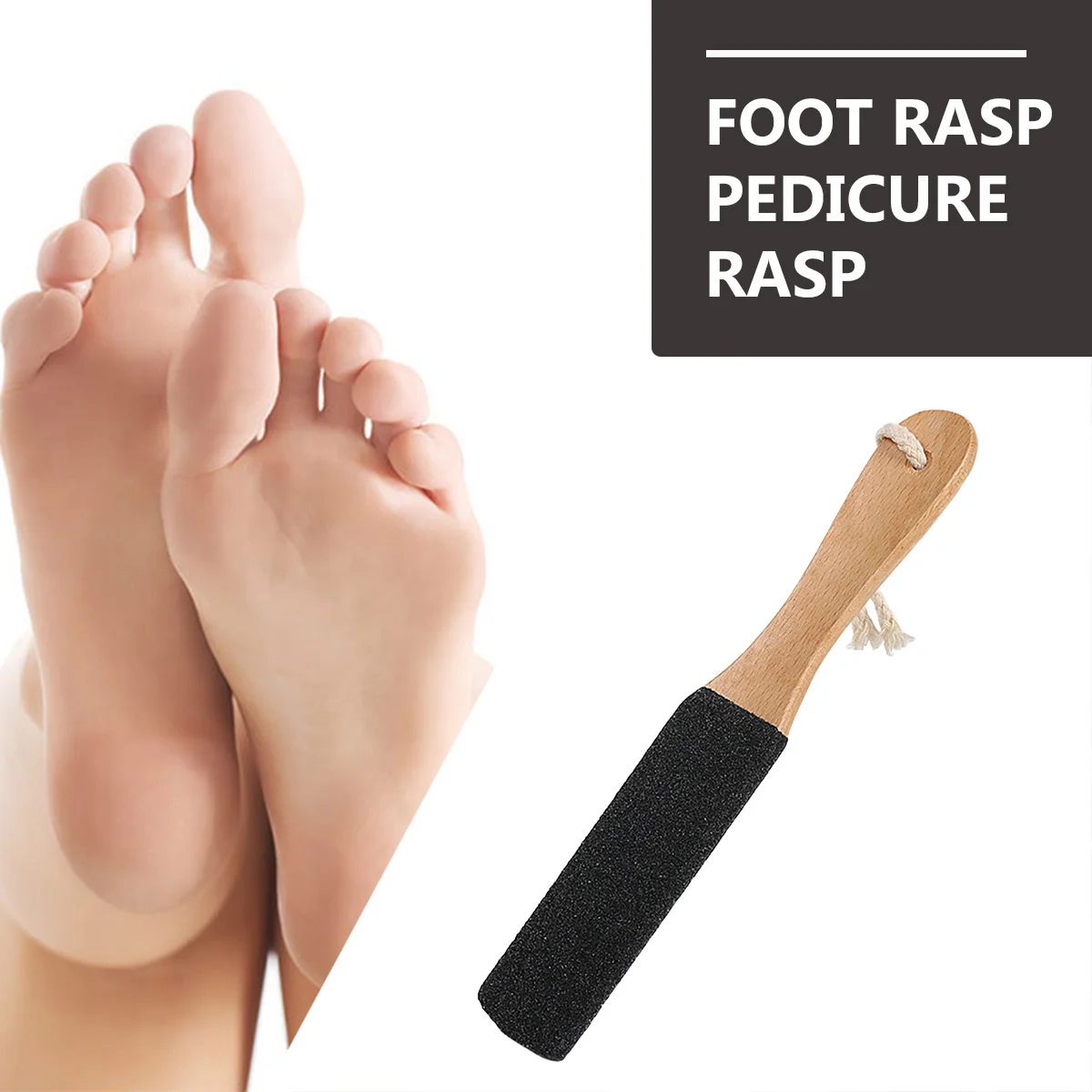 

Double Sided Foot Rasp Callus Remover Ergonomic Design Smooth Dead Skin Remover Pedicure Rasp Foot Care File for Hard Skin