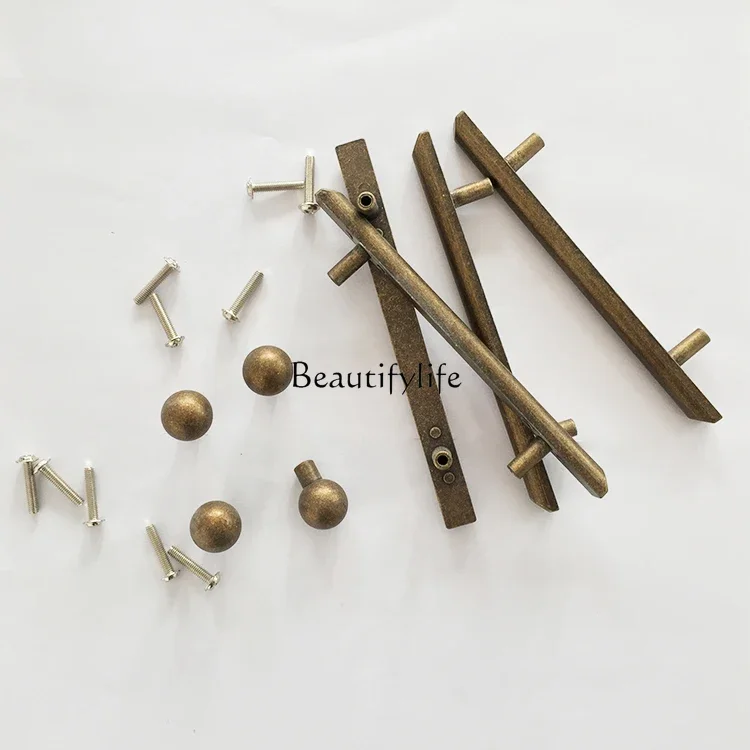 LD33Nordic modern simple side cabinet American walnut single door light luxury bedside table