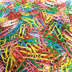 100/200/300pcs Pins Paper Clip Holder Dispenser 28x8mm Colorful Clips Pinch Clips Office School Binding Paperclips for Paperwork