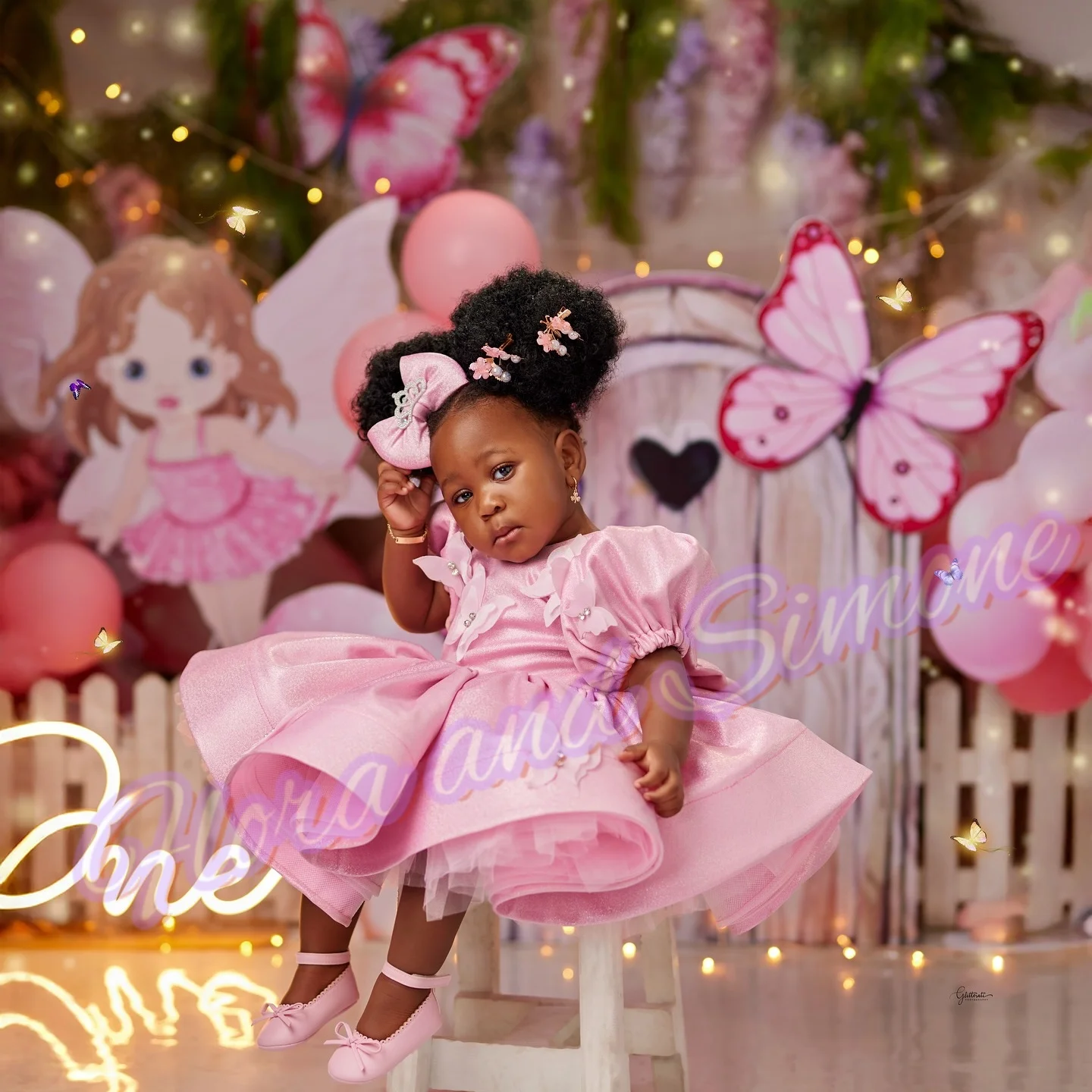 فساتين فتاة الزهور المنفوشة بأكمام منتفخة لتزيين الحفلات الرسمية وحفلات أعياد الميلاد وحفلات أعياد الميلاد حسب الطلب #3