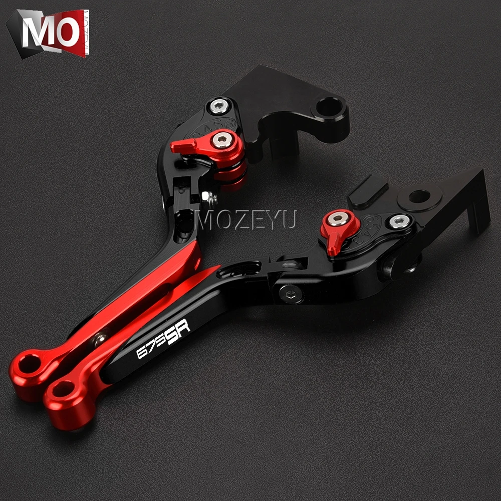 ل CFMOTO CF MOTO 675SR 675 SR CF675SR 2024 2025 2026 دراجة نارية CNC قابل للتعديل للطي قابلة للتمديد دواسة فرامل عتلات مقبض