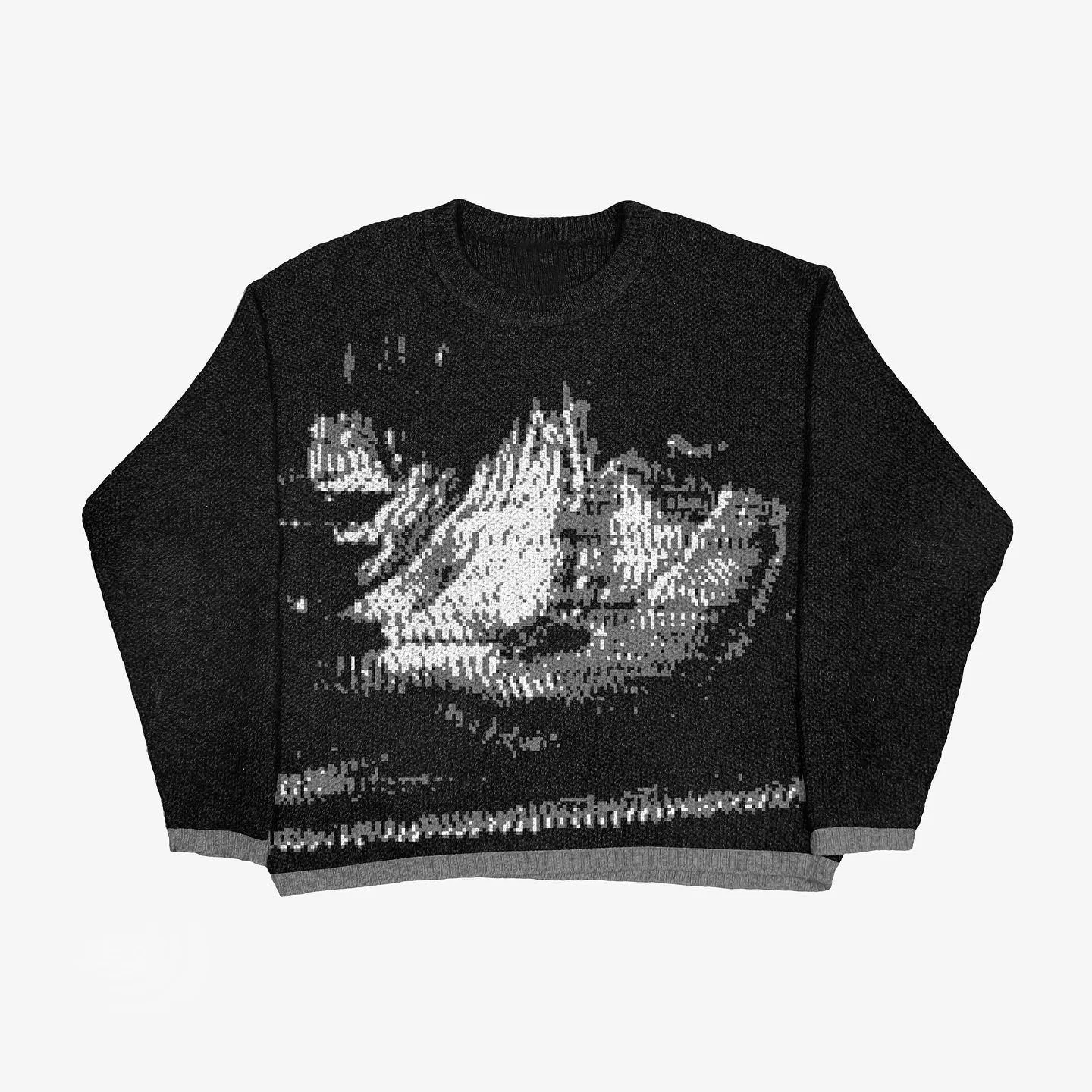 Y2K Anime Abstract Winter Fashion Warm Sweater