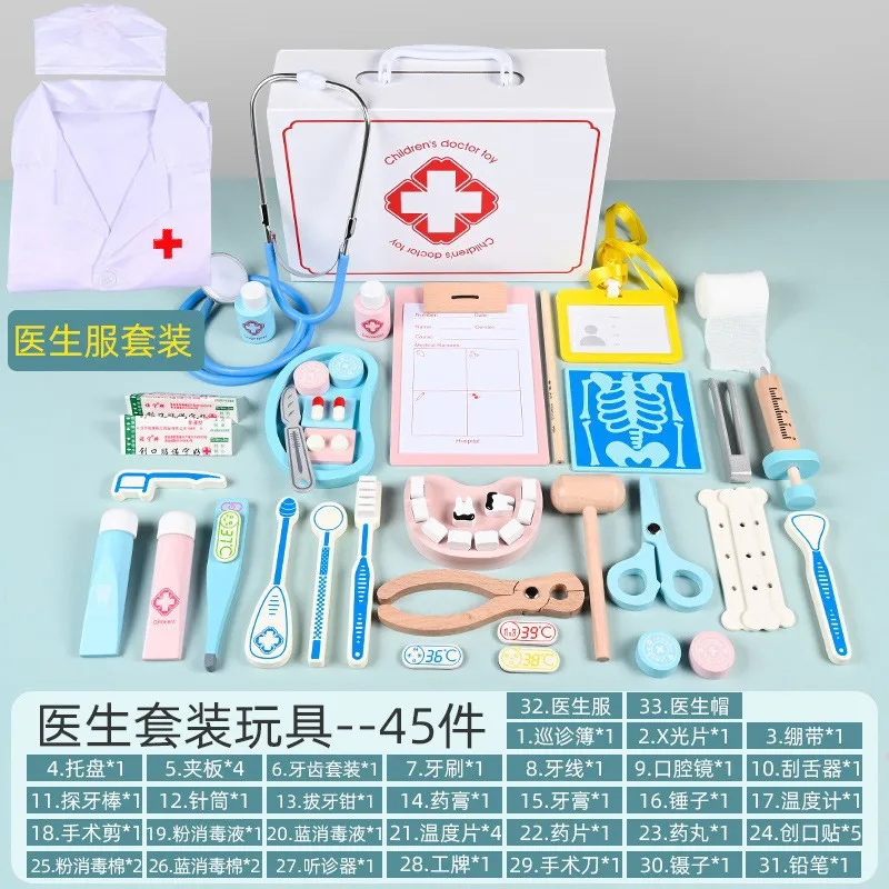 kids-wooden-doctor-role-playset-simulated-stethoscope-medical-tools-first-aid-bag-pretend-play-accessories-for-toddlers-children