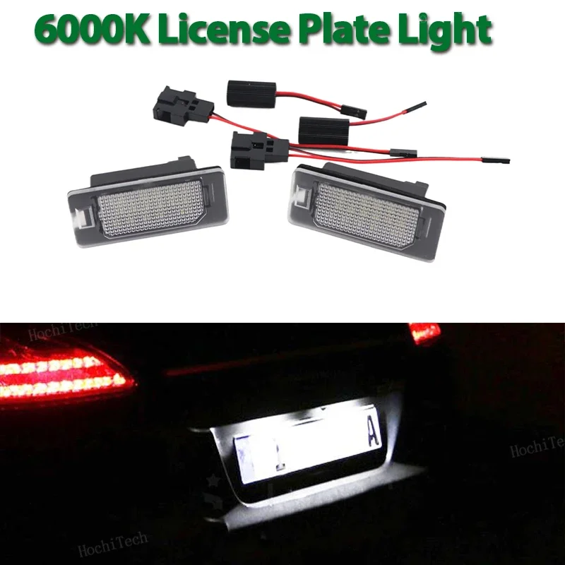 2Pcs 8TO 943021   포르쉐 Panamera 970 4D 2010-2016 용 LED 라이트 자동차 라이센스 번호 플레이트 라이트 램프 라이센스 플레이트 라이트