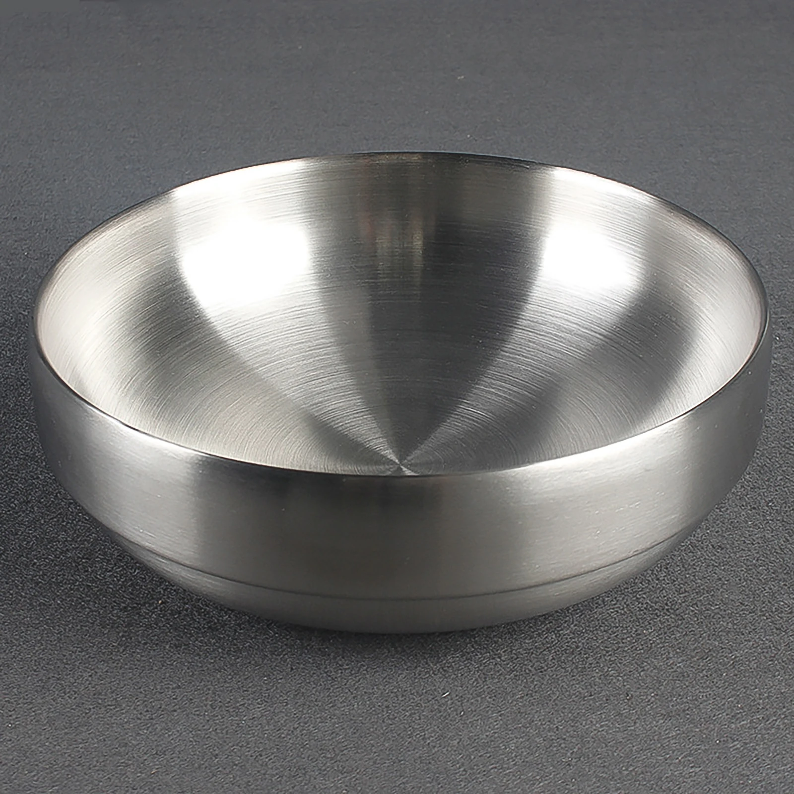 

Stainless Steel Cold Noodle Bowl Korean Style Single Layer Brushed Ramen Soup Instant Noodles Mixing Rice Kitchen Tableware