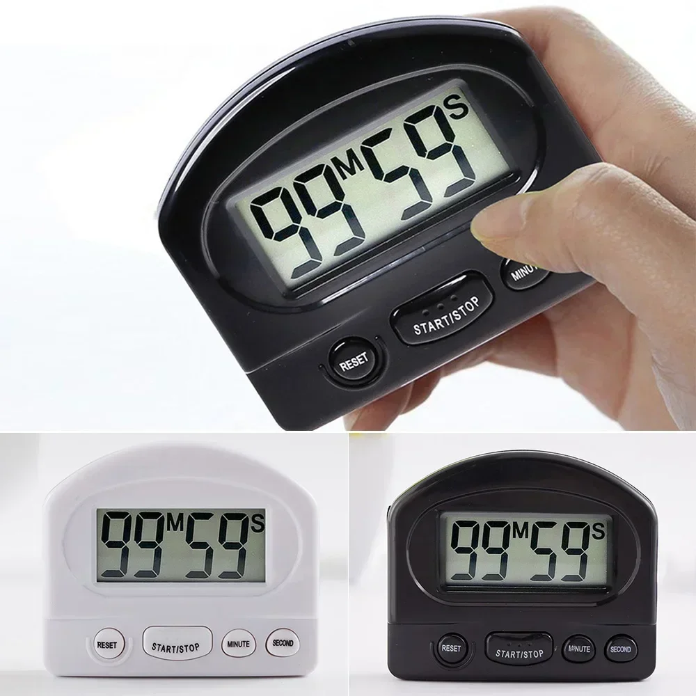 1x Home Count Down Kitchen Timer LCD Chef Mini Digital Display Screen Tool Minutes Cooking Seconds 4 button Reset