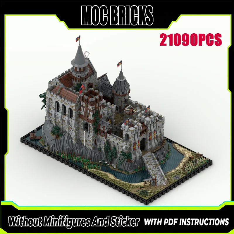 

Новые строительные блоки MOC, строительная модель, бутик, средневековый счет, замок, детская игрушка, подарок, набор для сборки «сделай сам»