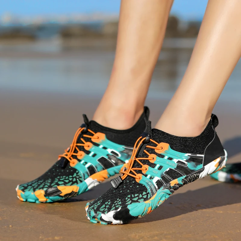 Buty wodne do tenisa plażowego buty z palcami mężczyźni Sneaker wodny buty na plażę kobieta pływanie buty na plażę buty do wody dla dzieci