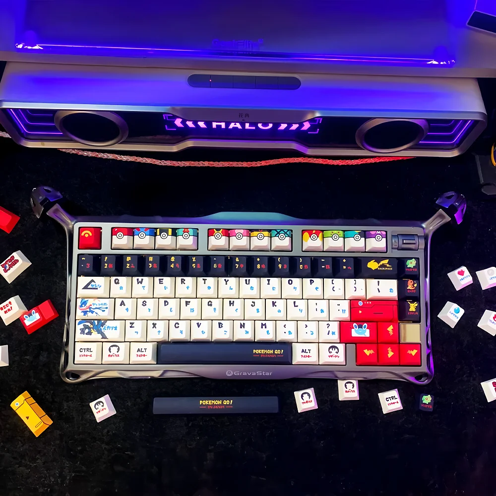

137 Key Cherry MOA Cartoon PBT Keycaps Dye Sublimation Compatible with Cherry MX Switches for Gaming Mechanical Keyboards