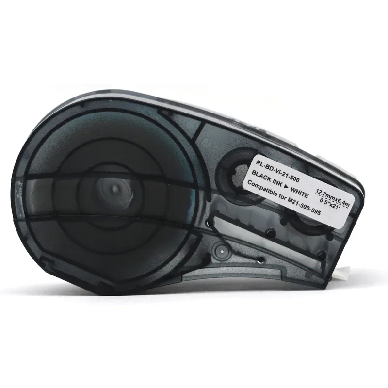 1pk ~ 10pk Compatible M21 500 595 Label Tape Vinyl Labels Film BMP21 Handheld Label Printer Laboratory,M21-500-595 WT White